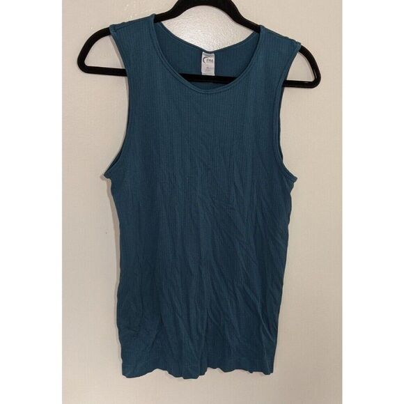 Zyia Active Moss Parallel Ribbed Fitted Tank Top Activewear Workout Size XL - Picture 7 of 8
